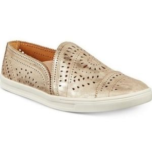 American Rag Shannen Laser Cut Design Slip On Sneaker Platino